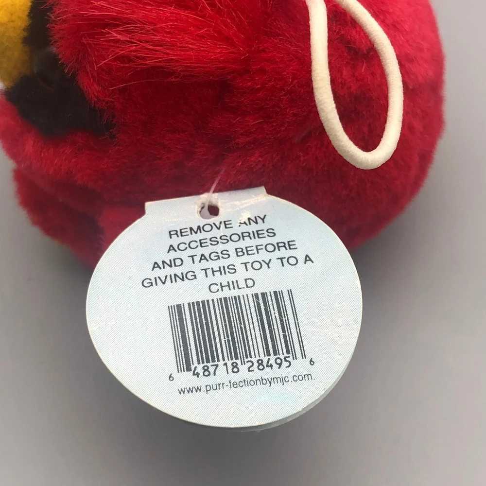 Vintage Purr-Fection MJC Red Cardinal Plush Baby Bandit Cushy Critter 1999 2849M